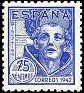 Spain 1942 St. John Of The Cross 75 CTS Violet Edifil 956
